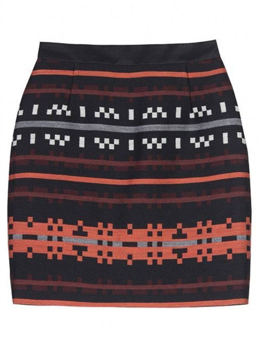 Proenza Schouler Navajo Graphic Pattern Wool Blend Knit Mini Skirt - Size 6